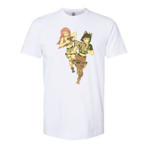 Anime Girl Soldiers Softstyle CVC T-Shirt