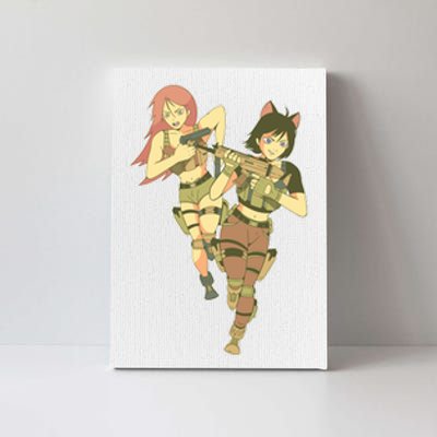 Anime Girl Soldiers Canvas