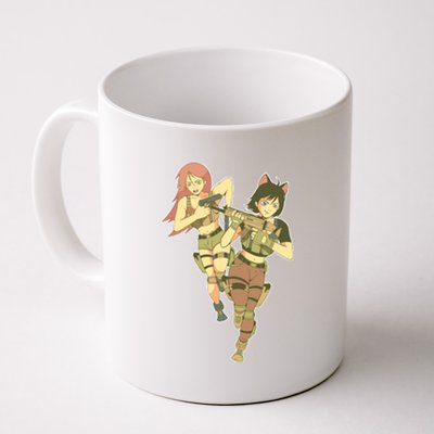 Anime Girl Soldiers Coffee Mug