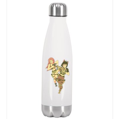 Anime Girl Soldiers Stainless Steel Insulated Water Bottle