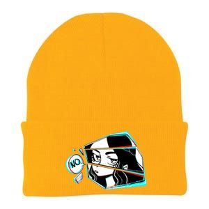 Anime No Eyes Broken Glass Knit Cap Winter Beanie