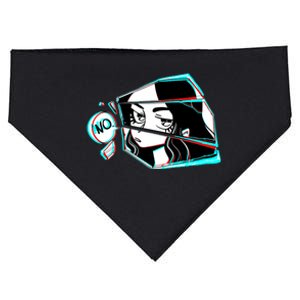 Anime No Eyes Broken Glass USA-Made Doggie Bandana