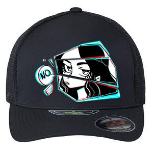 Anime No Eyes Broken Glass Flexfit Unipanel Trucker Cap