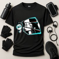 Anime No Eyes Broken Glass Performance Shirt