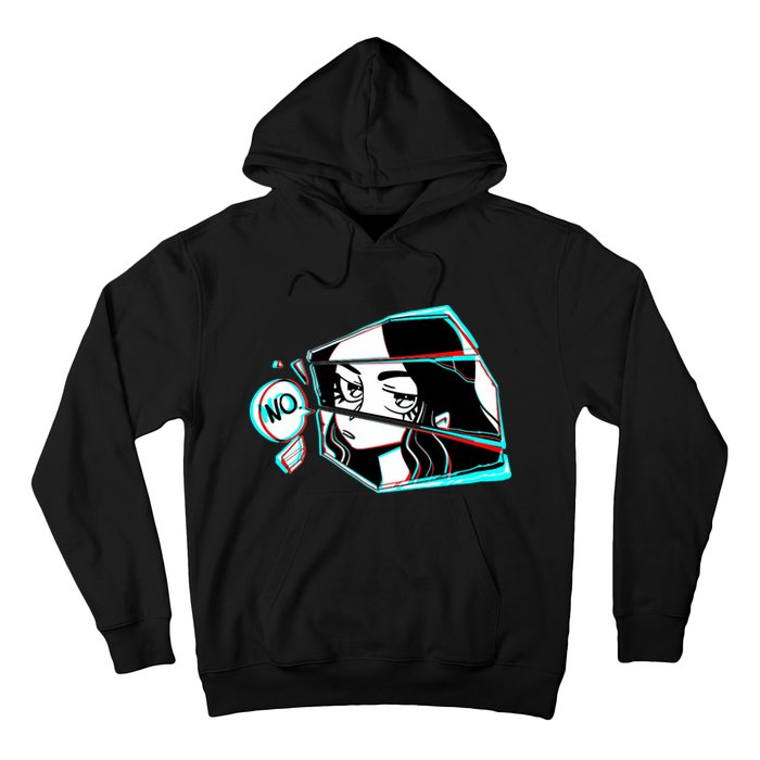 Anime No Eyes Broken Glass Hoodie