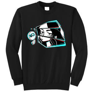 Anime No Eyes Broken Glass Sweatshirt