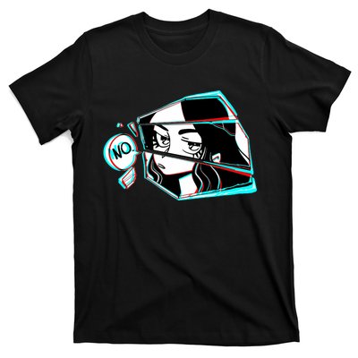 Anime No Eyes Broken Glass T-Shirt