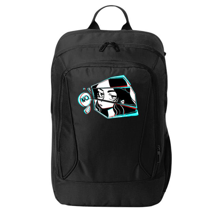 Anime No Eyes Broken Glass City Backpack