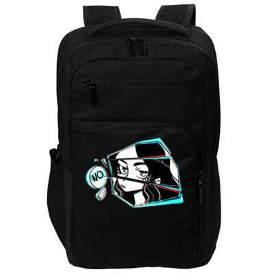 Anime No Eyes Broken Glass Impact Tech Backpack