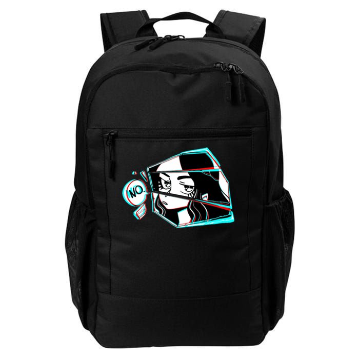 Anime No Eyes Broken Glass Daily Commute Backpack