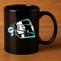 Anime No Eyes Broken Glass 11oz C Handle Ceramic Mug