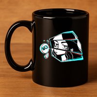Anime No Eyes Broken Glass 11oz C Handle Ceramic Mug