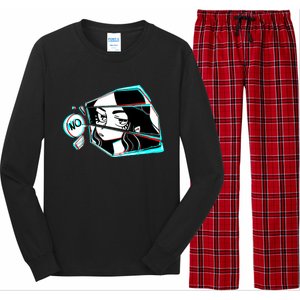 Anime No Eyes Broken Glass Long Sleeve Pajama Set