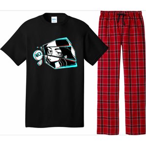 Anime No Eyes Broken Glass Pajama Set