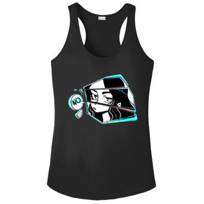 Anime No Eyes Broken Glass Ladies PosiCharge Competitor Racerback Tank