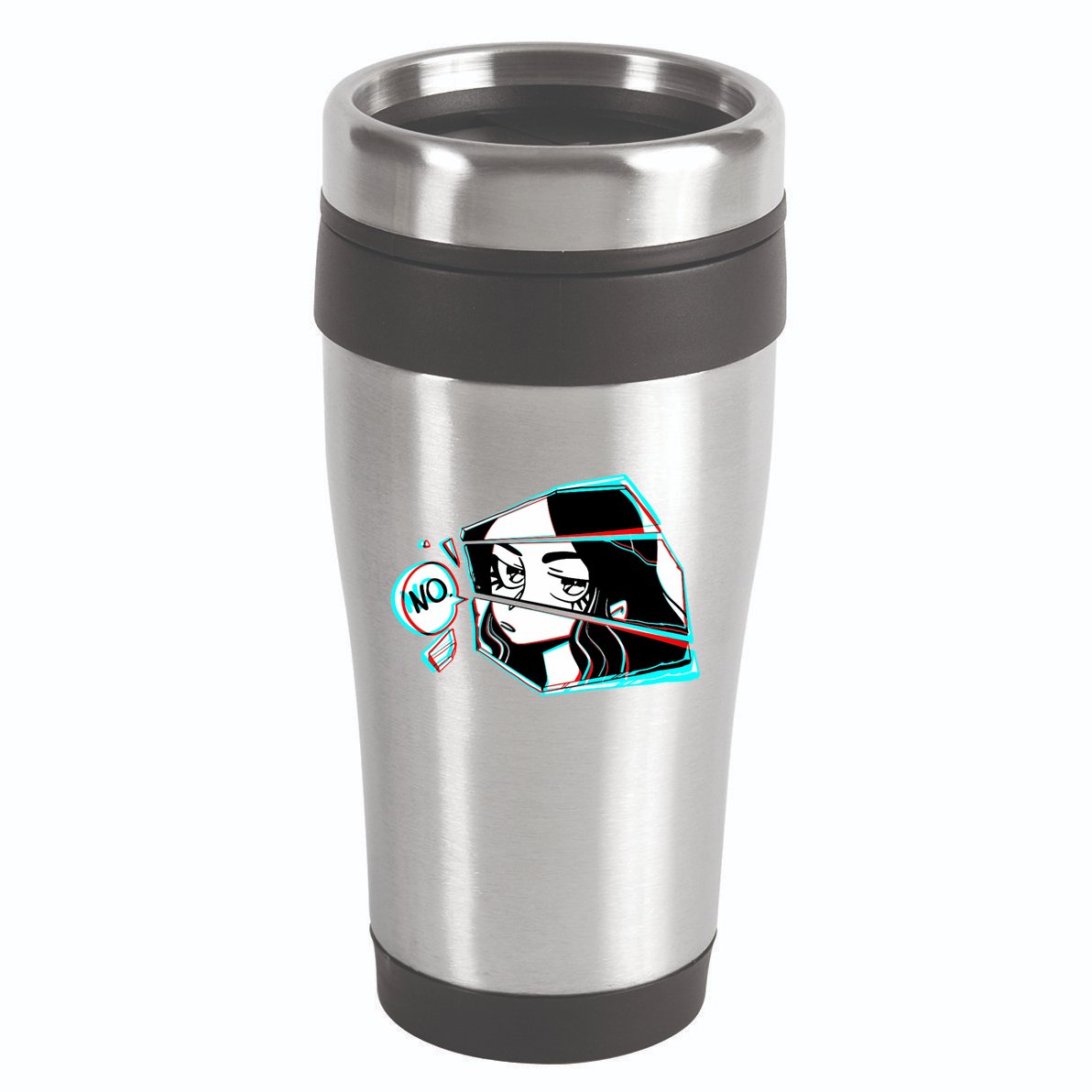 Anime No Eyes Broken Glass 16oz Travel Tumbler