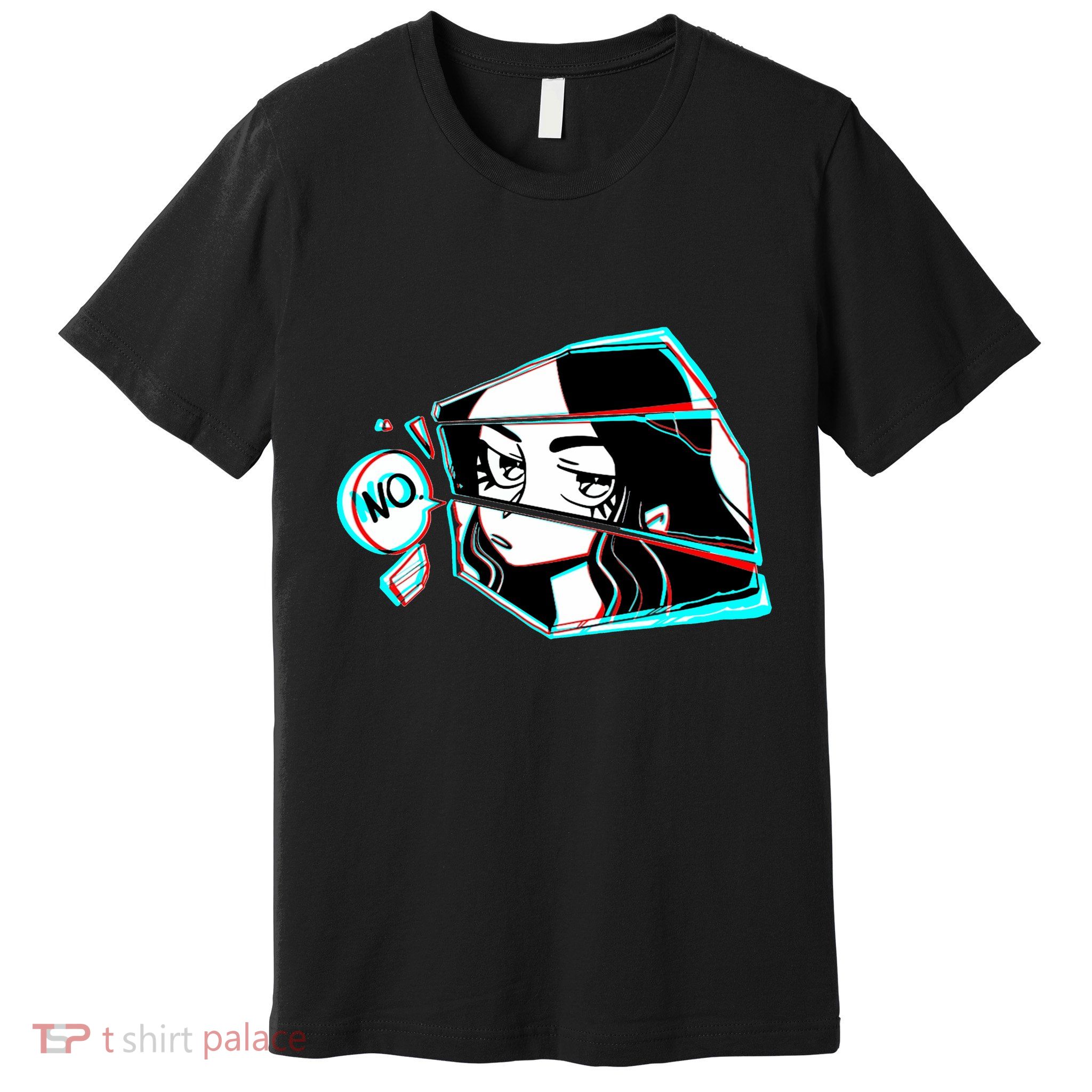 Anime No Eyes Broken Glass Premium T-Shirt