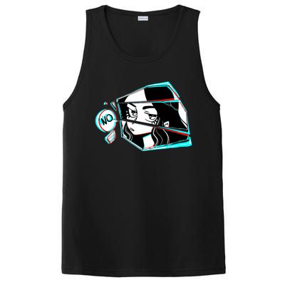 Anime No Eyes Broken Glass PosiCharge Competitor Tank