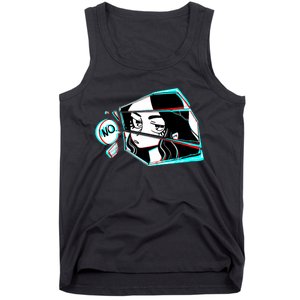 Anime No Eyes Broken Glass Tank Top