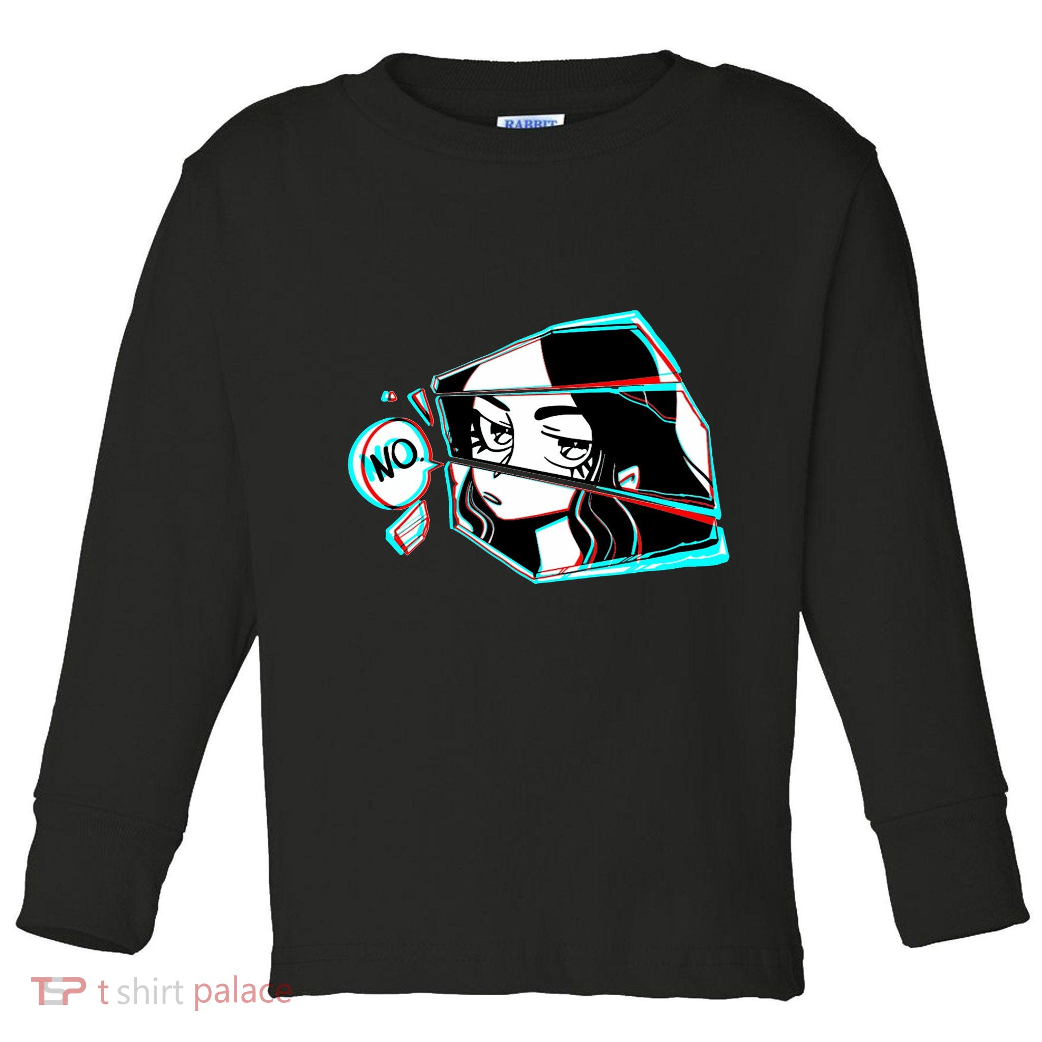Anime No Eyes Broken Glass Toddler Long Sleeve Shirt