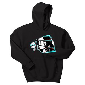 Anime No Eyes Broken Glass Kids Hoodie