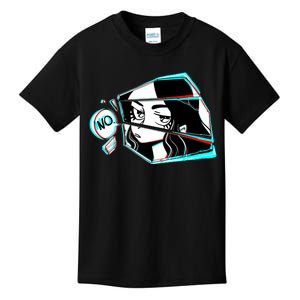 Anime No Eyes Broken Glass Kids T-Shirt