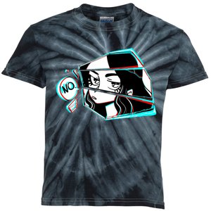 Anime No Eyes Broken Glass Kids Tie-Dye T-Shirt