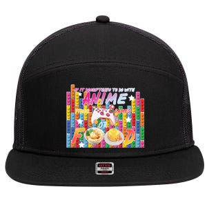 Anime Video Games Food 7 Panel Mesh Trucker Snapback Hat