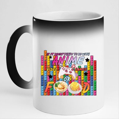 Anime Video Games Food 11oz Black Color Changing Mug