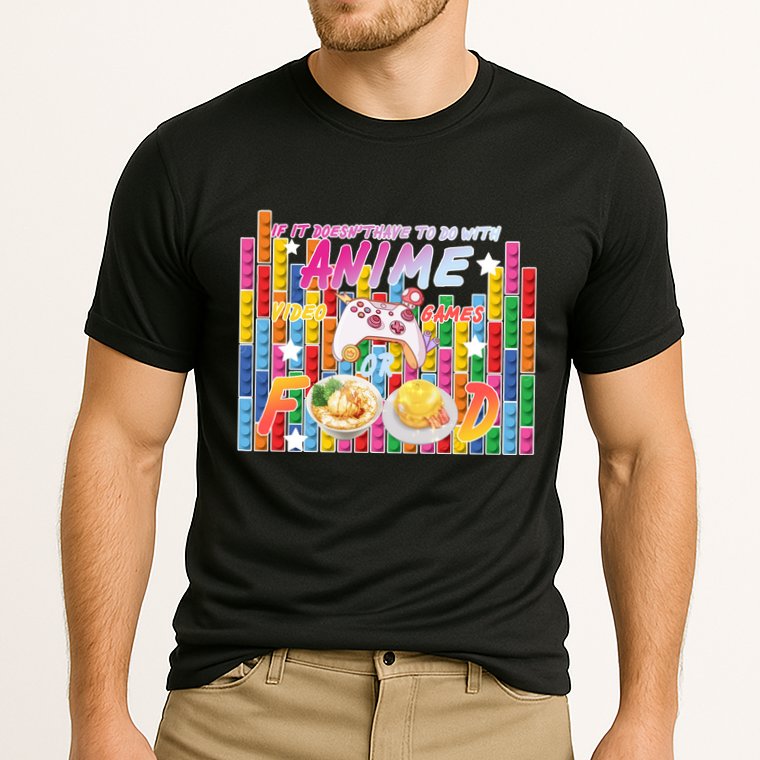Anime Video Games Food Cooling Performance Crew T-Shirt