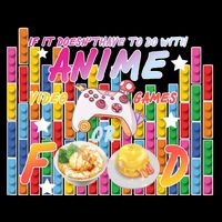 Anime Video Games Food Drawstring Bag