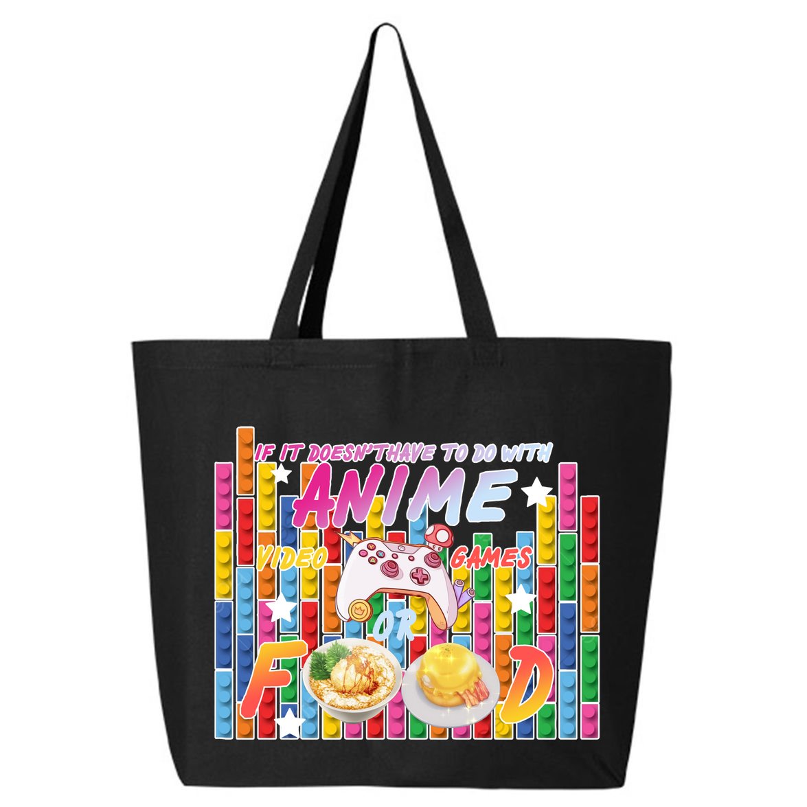 Anime Video Games Food 25L Jumbo Tote