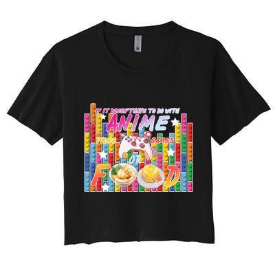 Anime Video Games Food Crop Top