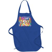 Anime Video Games Food Full-Length Apron With Pockets