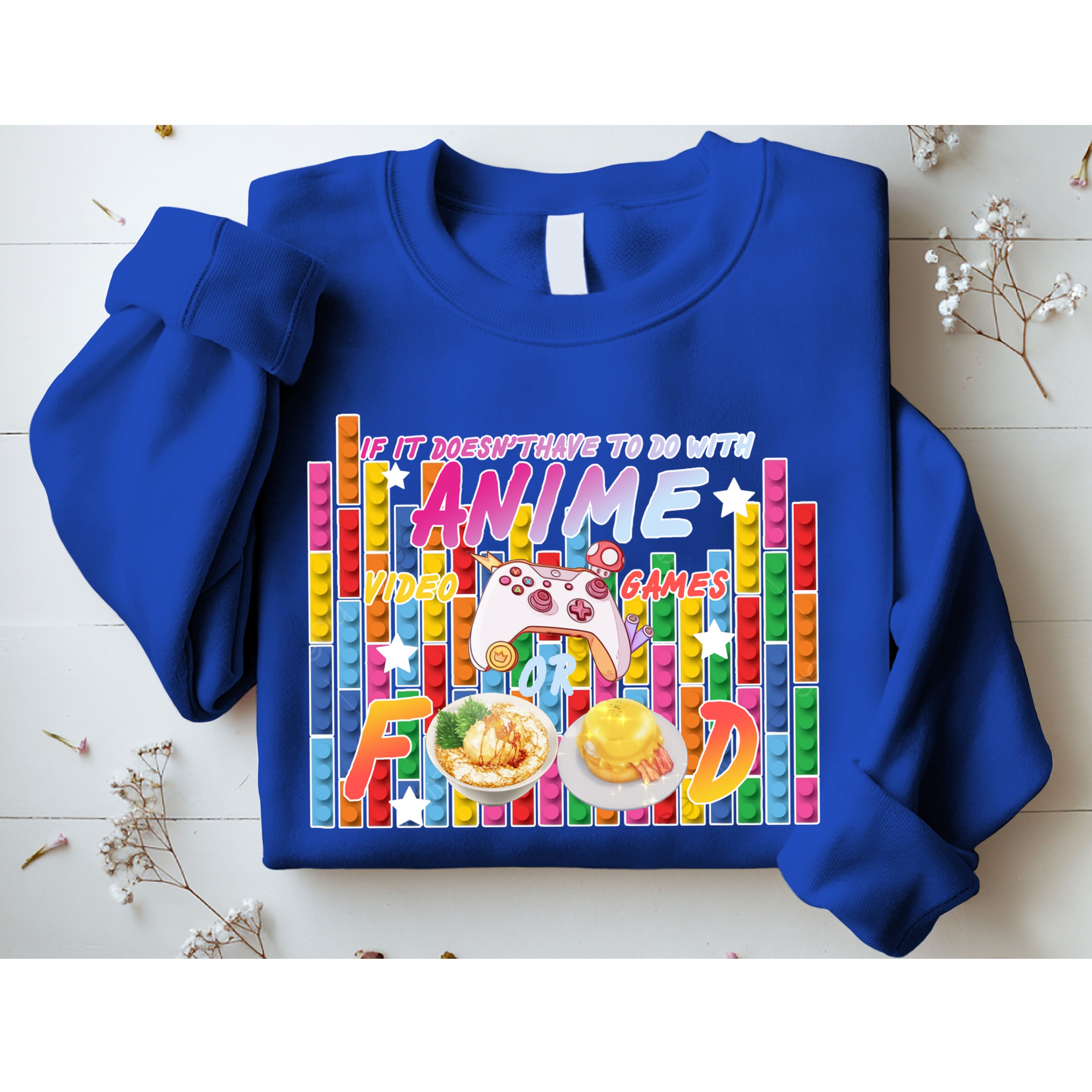 Anime Video Games Food Sweatshirt