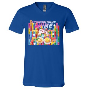 Anime Video Games Food V-Neck T-Shirt