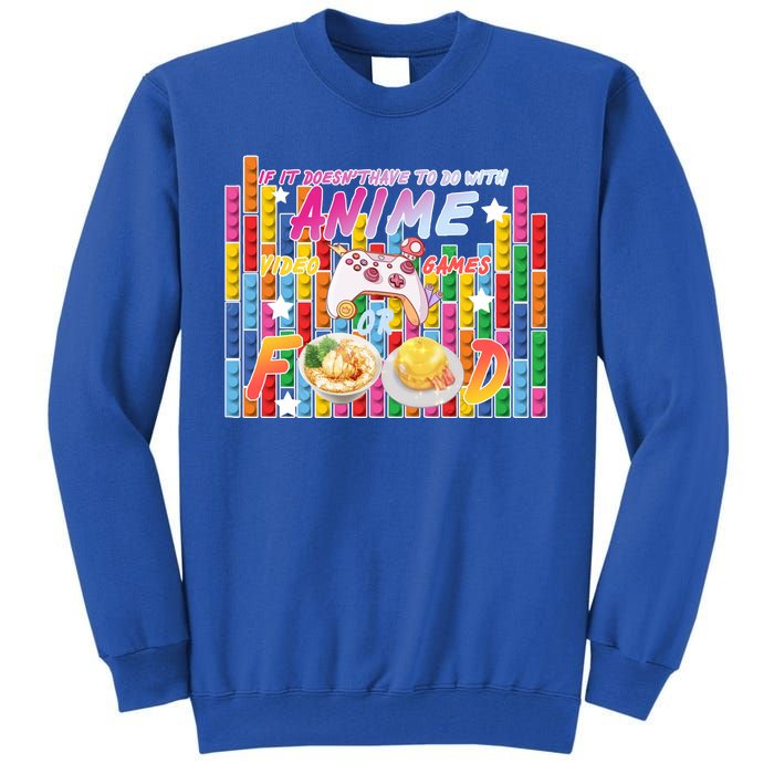 Anime Video Games Food Tall Sweatshirt