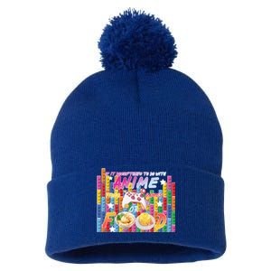 Anime Video Games Food Pom Pom 12in Knit Beanie