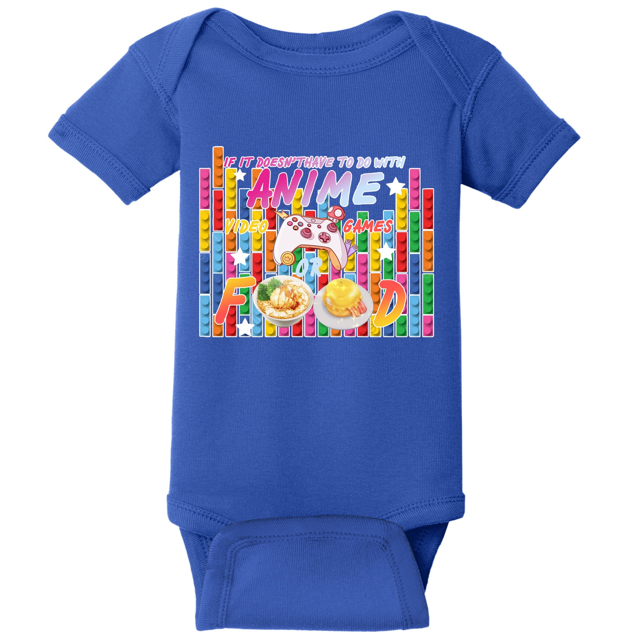 Anime Video Games Food Baby Bodysuit