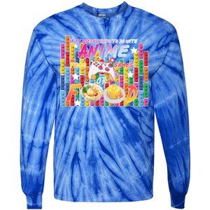 Anime Video Games Food Tie-Dye Long Sleeve Shirt