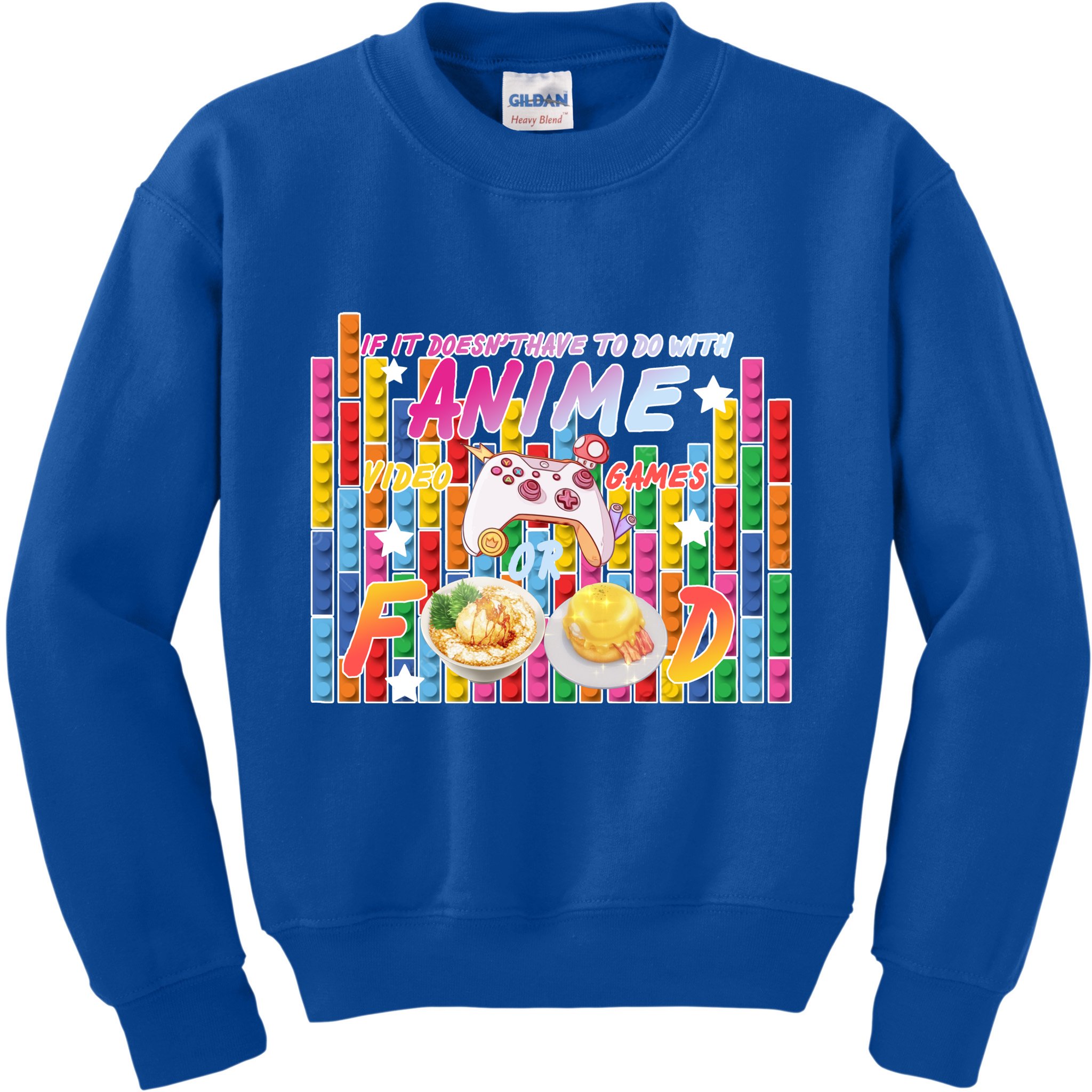 Anime Video Games Food Kids Sweatshirt