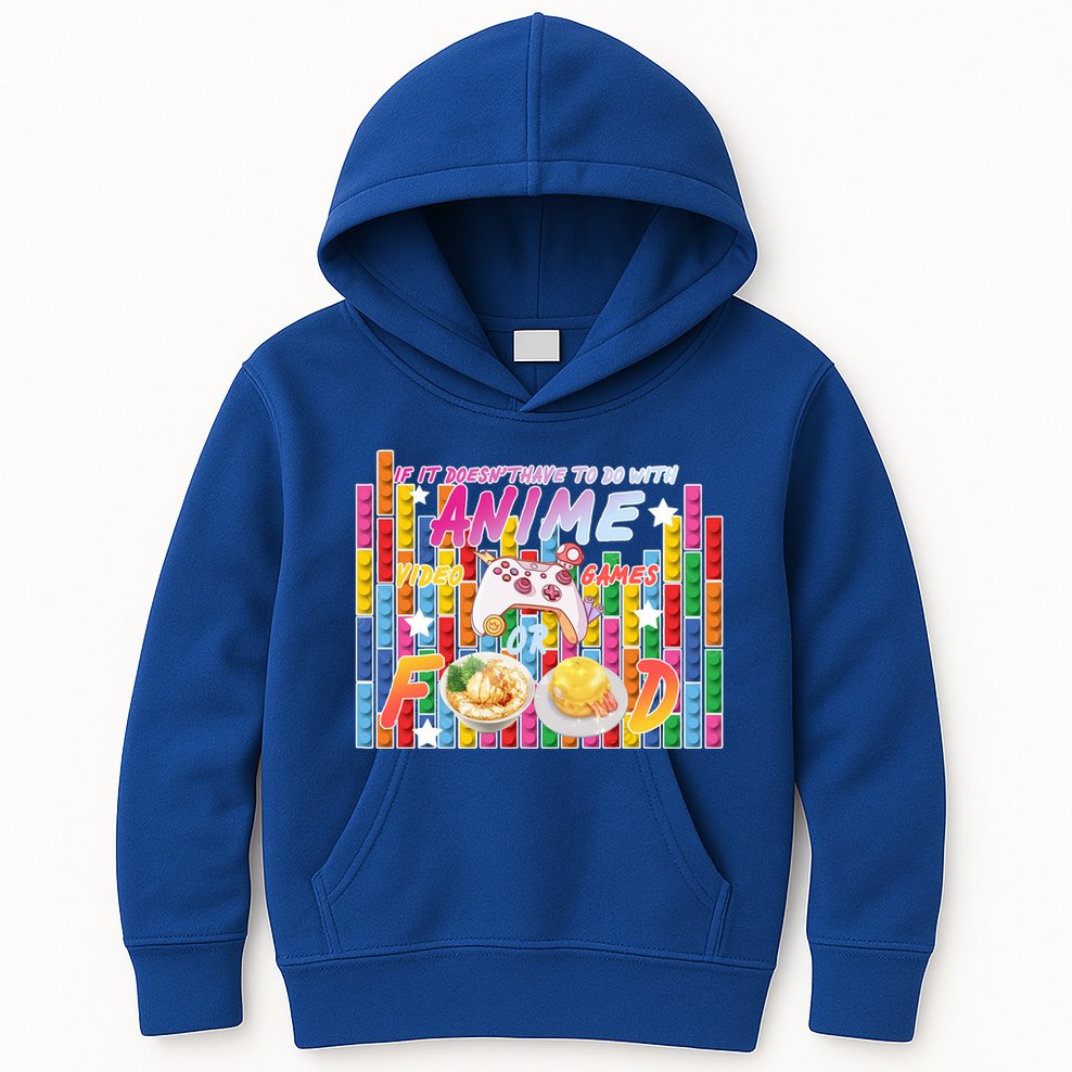 Anime Video Games Food Kids Hoodie