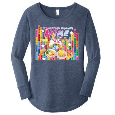 Anime Video Games Food Women's Perfect Tri Tunic Long Sleeve Shirt