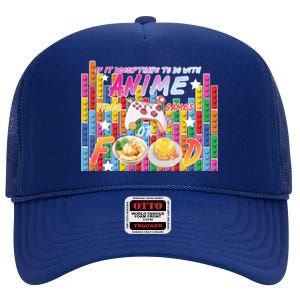 Anime Video Games Food High Crown Mesh Back Trucker Hat