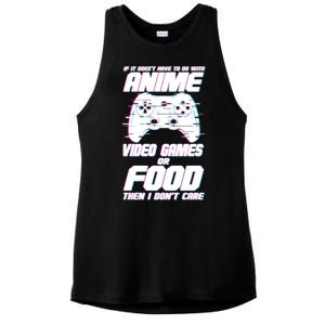 Anime Video Games Or Food Ladies PosiCharge Tri-Blend Wicking Tank