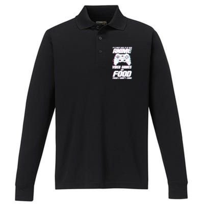 Anime Video Games Or Food Performance Long Sleeve Polo