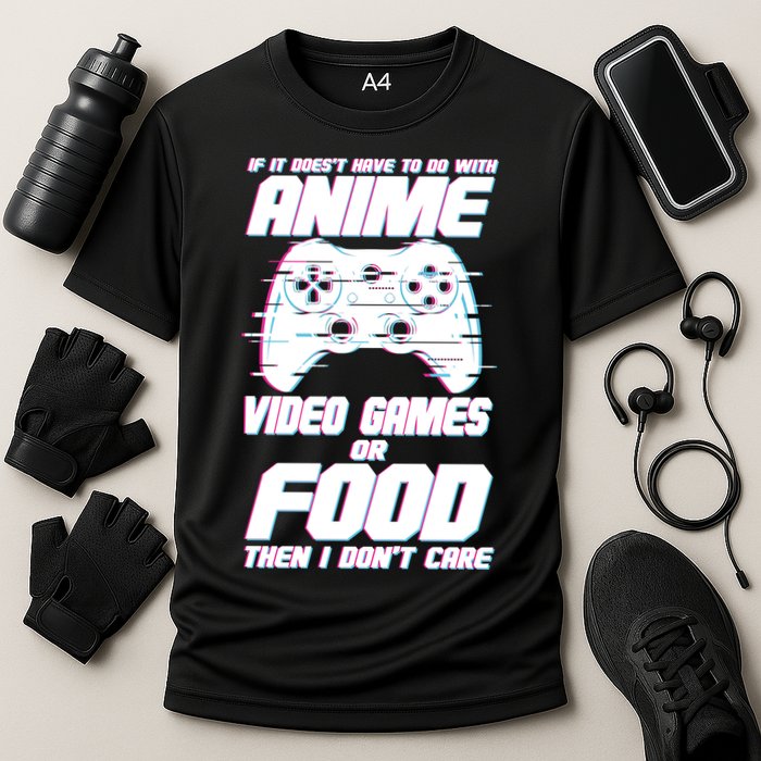 Anime Video Games Or Food Cooling Performance Crew T-Shirt
