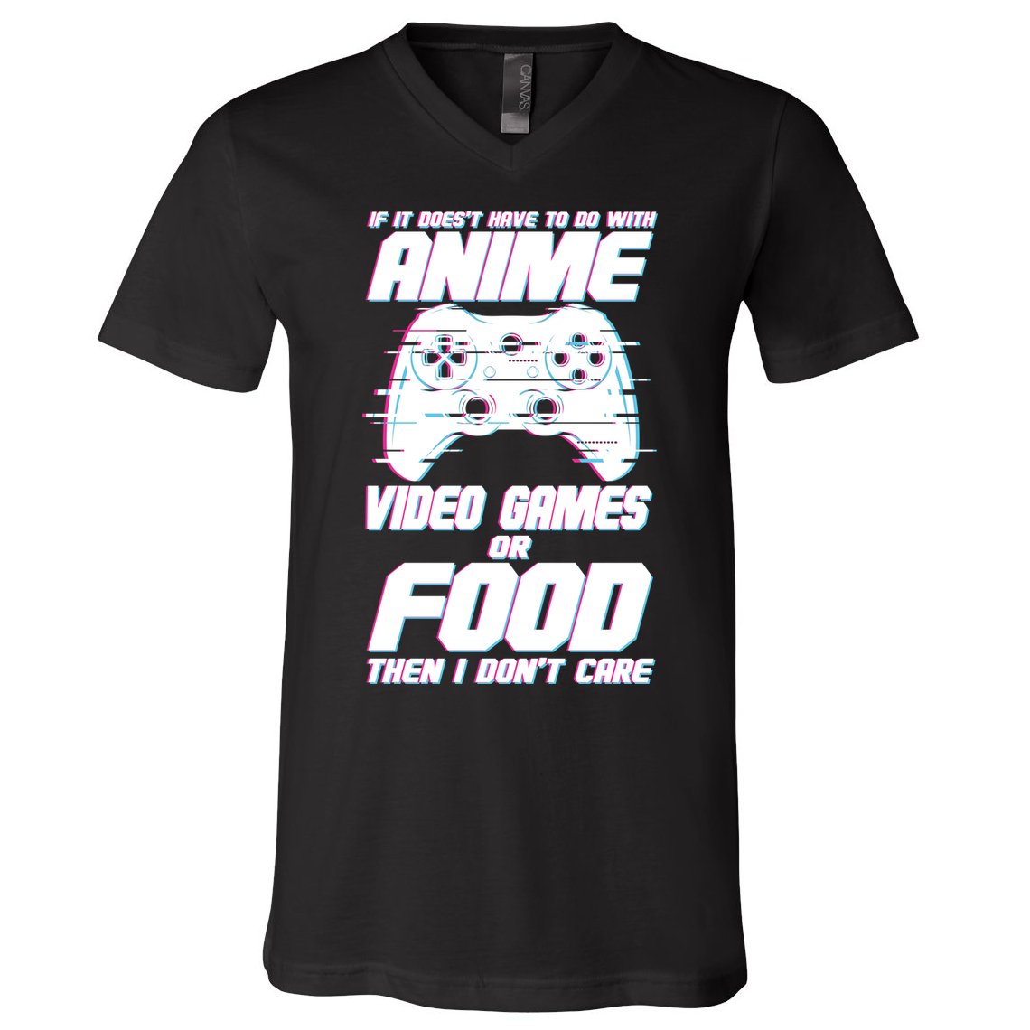 Anime Video Games Or Food V-Neck T-Shirt