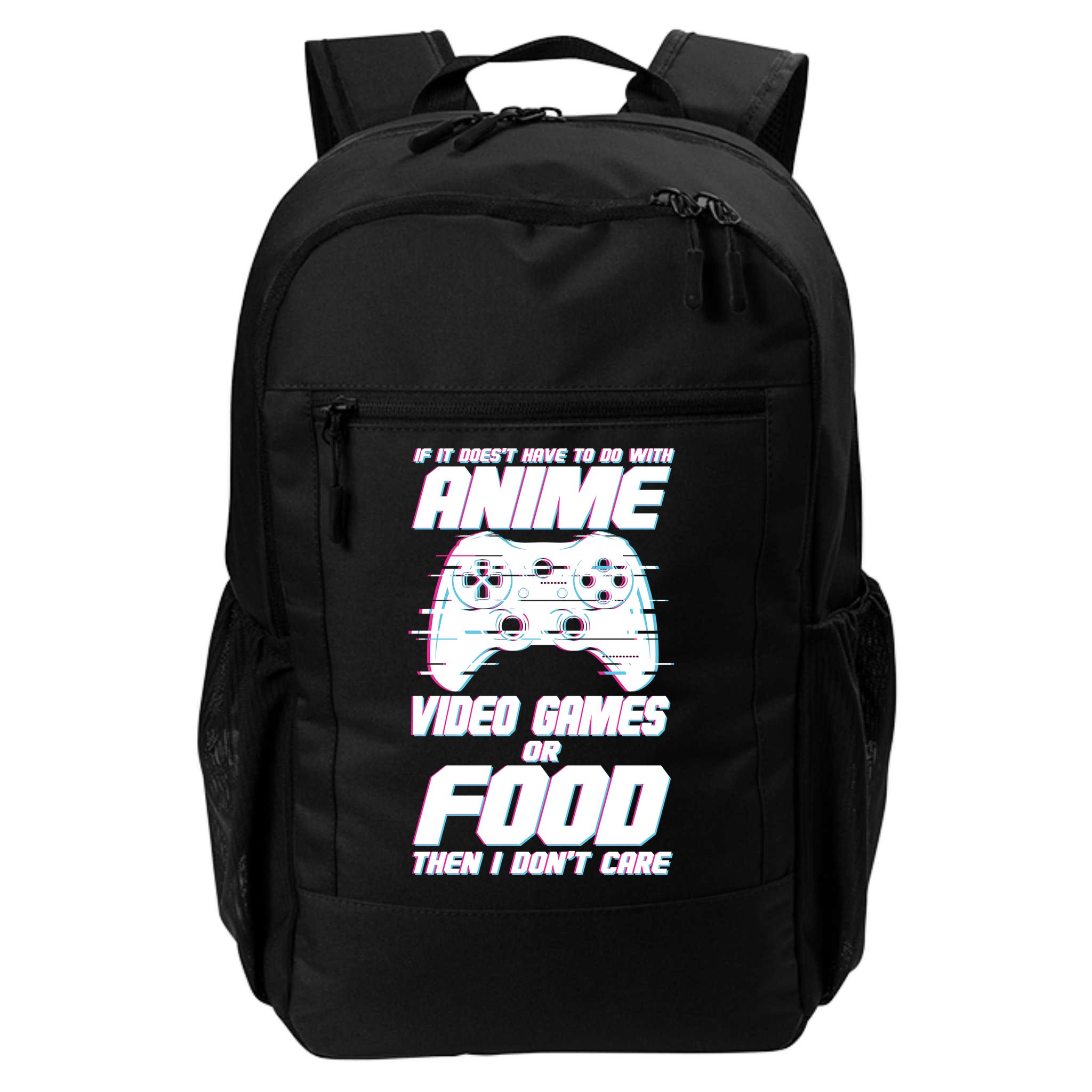 Anime Video Games Or Food Backpack