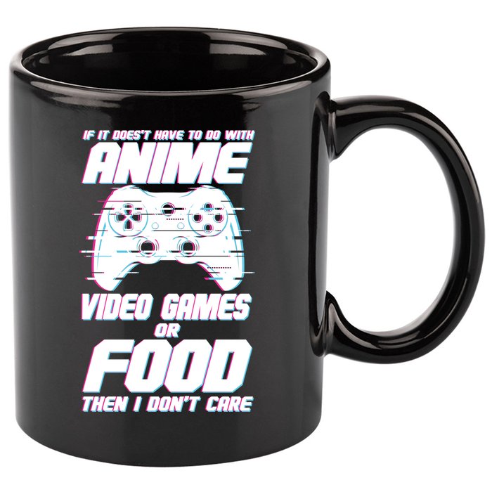 Anime Video Games Or Food 11oz C Handle Ceramic Mug